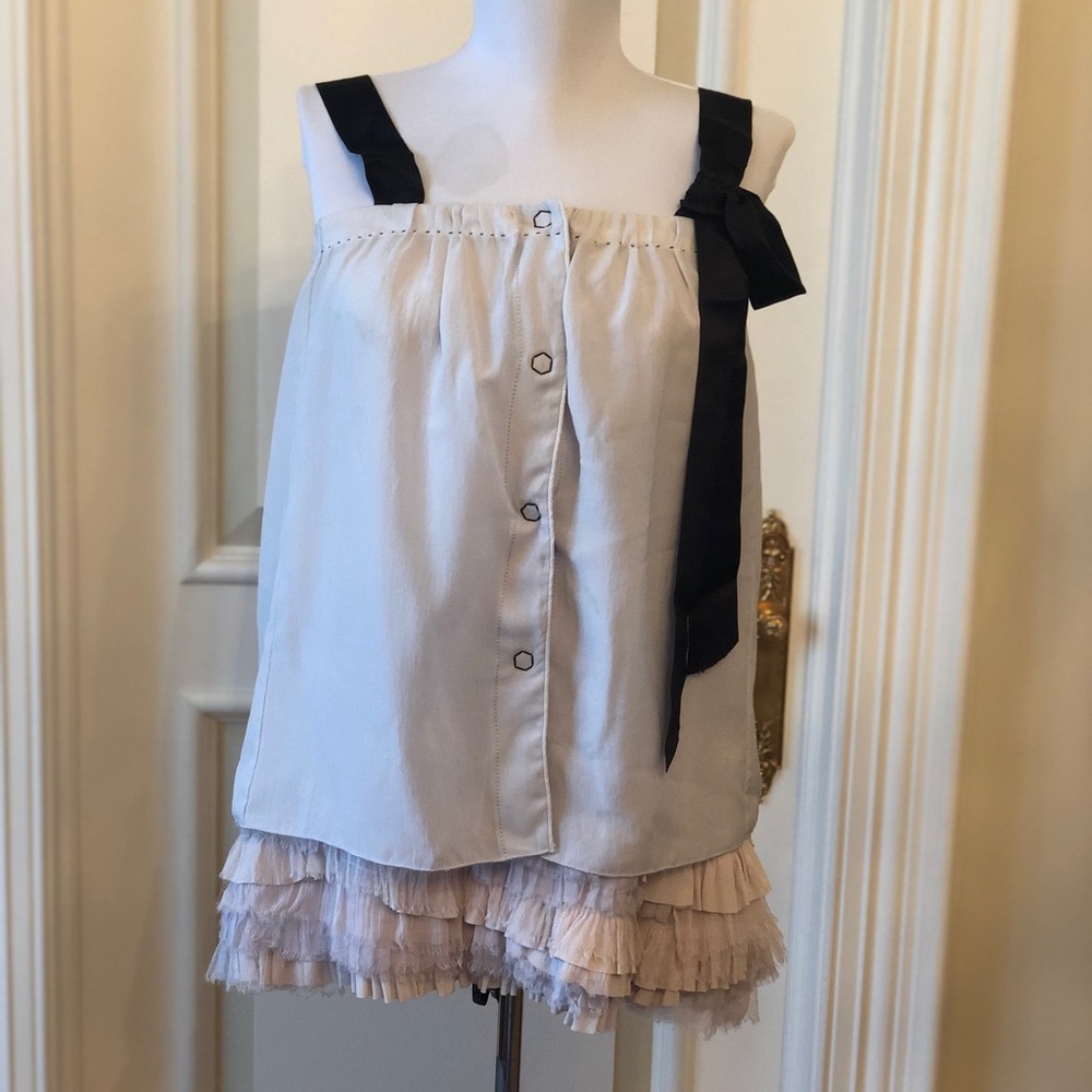 Silk chiffon top